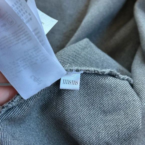 The Frankie Shop DALLAS DENIM OVERSHIRT - DARK GREY - Picture 7 of 7